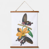 Springtime Bloemen en Vlinders Hangend Wandkleed (Voorkant)