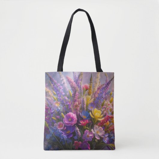 Springtime-bloemen Tote Bag (Voorkant)