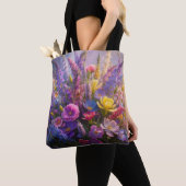 Springtime-bloemen Tote Bag (Dichtbij)