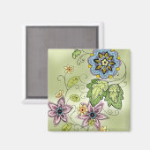 Springtime bloemenmagneet magneet (Voorkant / Achterkant)