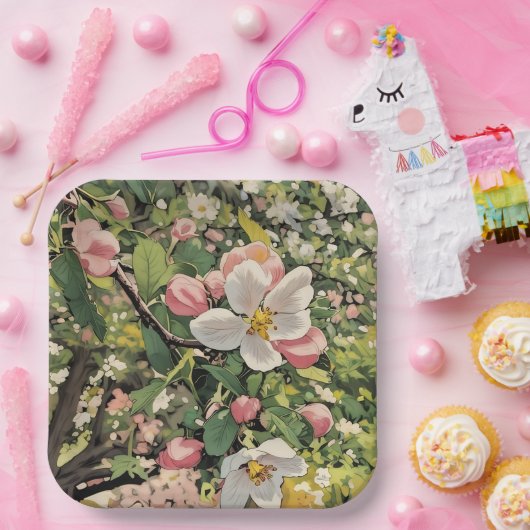 Springtime Bloesems - Papieren Borden Papieren Bordje (Feest)