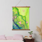 Springtime Bloom Abstract.Kleurrijk Abstract Moder Hangend Wandkleed (Slaapkamer)