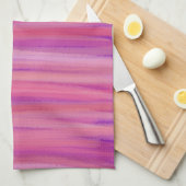 Springtime Blush Abstract Stripes Theedoek (Quarter Fold)