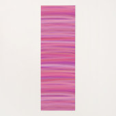 Springtime Blush Abstracte strepen Yogamat (Achterkant)