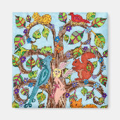 Springtime-boom van het leven magneet (Voorkant)