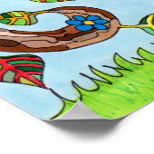 Springtime-boom van het leven poster (Hoek)