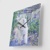 Springtime Bower Vierkante Klok (Hoek)