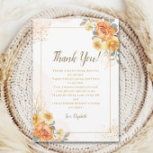 Springtime Bridal Shower Featuring Orange Blossoms Bedankkaart