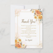 Springtime Bridal Shower Featuring Orange Blossoms Bedankkaart (Voorkant)