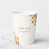 Springtime Bridal Shower Featuring Orange Blossoms Papieren Bekers (Achterkant)