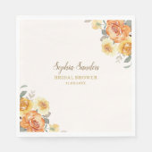 Springtime Bridal Shower Featuring Orange Blossoms Servet (Voorkant)