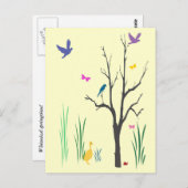 Springtime Briefkaart (Voorkant / Achterkant)