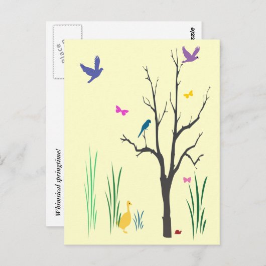 Springtime Briefkaart (Voorkant / Achterkant)