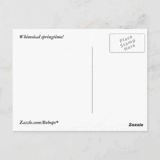 Springtime Briefkaart (Achterkant)