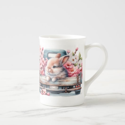 'Springtime Bunnies' Bone China Specialty Mok (Rechts)