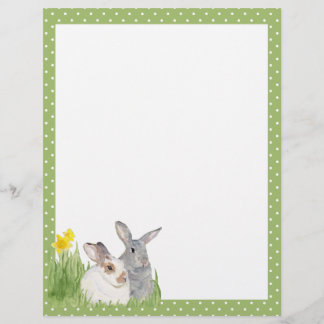 Springtime-Bunnies in Flowers
