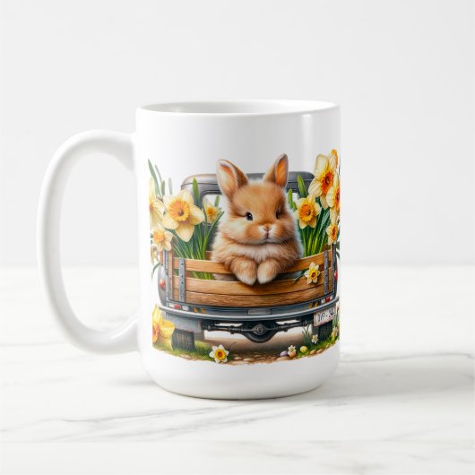 'Springtime Bunnies' Keramische Mok (Links)