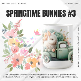 'Springtime Bunnies' Keramische Mok