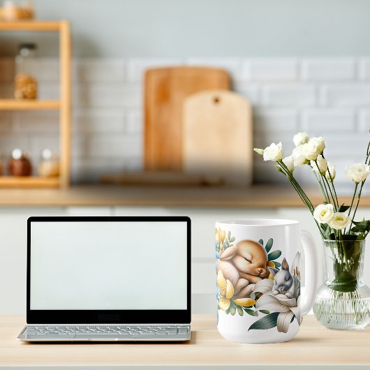 'Springtime Bunnies' Keramische Mok