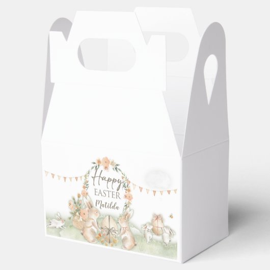 Springtime Bunnies Paas thema Party Boxen Bedankdoosjes (Geopend)