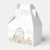Springtime Bunnies Paas thema Party Boxen Bedankdoosjes (Voorkant Zijde)