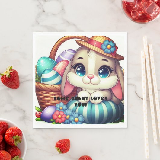 Springtime Bunny Bliss Servet (Insitu)