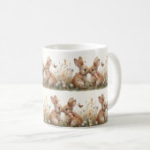 Springtime Bunny Bliss: Whimsical Pasen Koffiemok (Voorkant rechts)