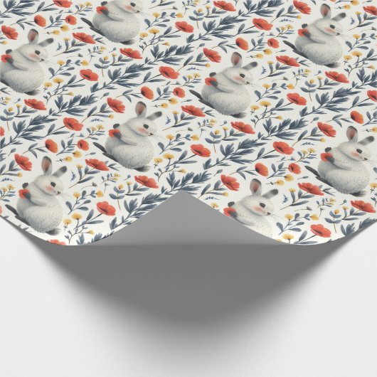 Springtime Bunny Cadeaupapier (Hoek)