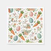 Springtime Bunny en Carrot servetten (Voorkant)