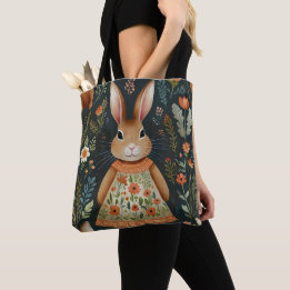 Springtime Bunny Magic Canvas tas