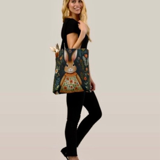 Springtime Bunny Magic Canvas tas