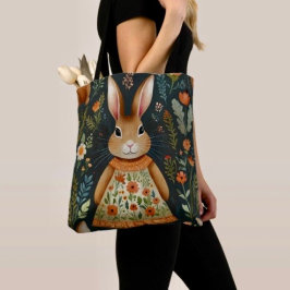 Springtime Bunny Magic Canvas tas