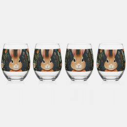 Springtime Bunny Magic Drinkware Set Wijnglas Zonder Voet