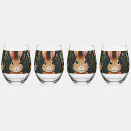 Springtime Bunny Magic Drinkware Set Wijnglas Zonder Voet
