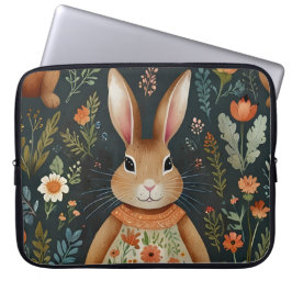 Springtime Bunny Magic Electronics Bag Laptop Sleeve