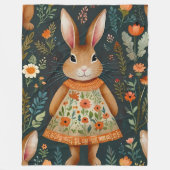 Springtime Bunny Magic  Fleece Blanket (Voorkant)