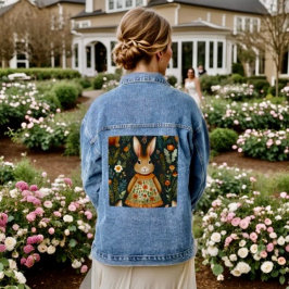 Springtime Bunny Magic Jean Jacket