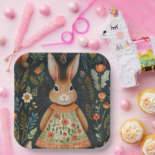 Springtime Bunny Magic Paper Bord (Feest)