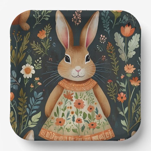Springtime Bunny Magic Paper Bord (Voorkant)