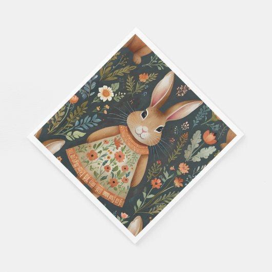 Springtime Bunny Magic Patch Papier Servet (Hoek)