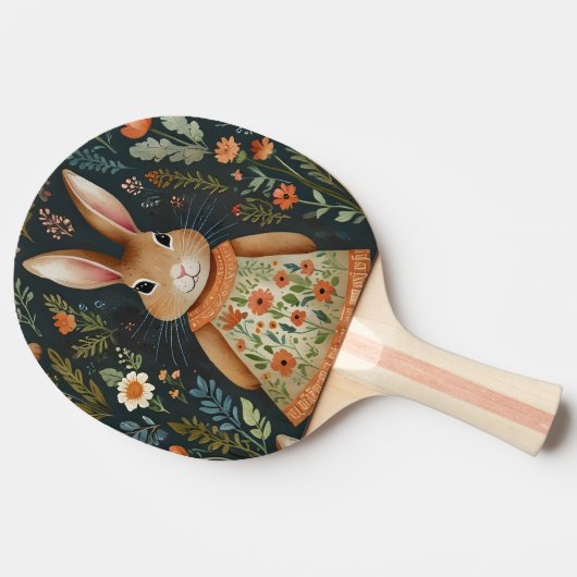 Springtime Bunny Magic Ping Pong Paddle Tafeltennisbatje (Zijkant)