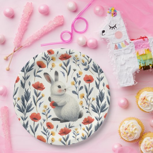 Springtime Bunny Papieren Bordje (Feest)