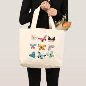 Springtime-Butterflies Grote Tote Bag (Voorkant (product))