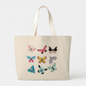 Springtime-Butterflies Grote Tote Bag (Achterkant)