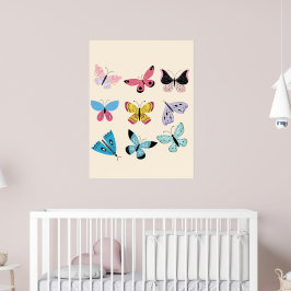 Springtime-Butterflies Poster
