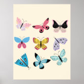 Springtime-Butterflies Poster (Voorkant)