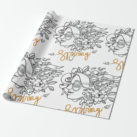 Springtime Cadeaupapier (Uitgerold)