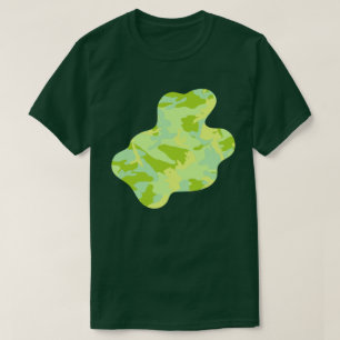 SpringTime Camo Patroon Verf Splat v3 T-shirt