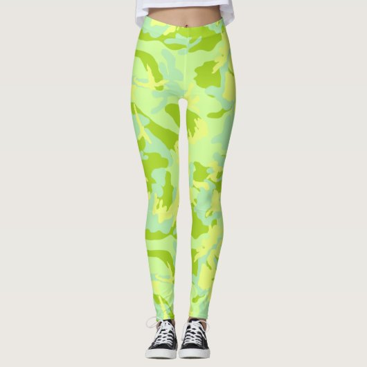 SpringTime Camo Pattern Leggings (Voorkant)