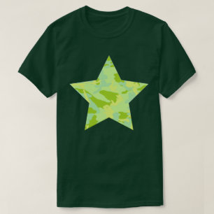 SpringTime Camo Pattern Star T-shirt